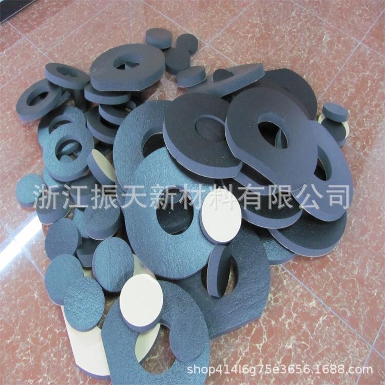 黑色中高密度海绵密封填充垫圈防碰撞包装海绵垫