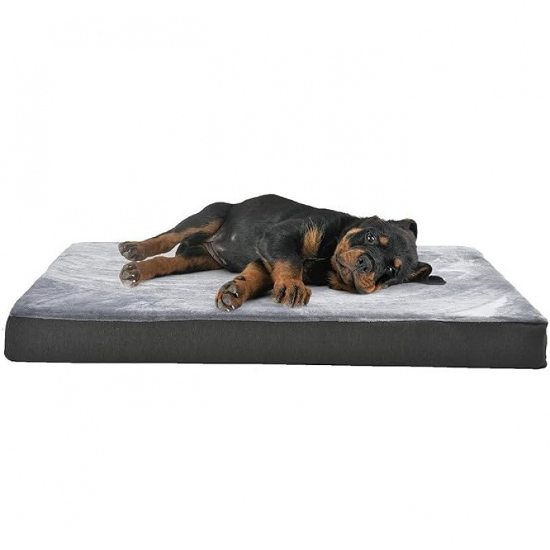 Memory Foam Mattress Dog Pet Bed Large Dog House Mat with Vacuum Compression Removable Pillowcase