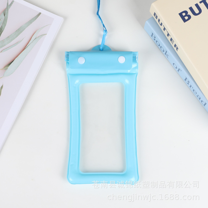 三つ折り漫画エアバッグ携帯電話防水バッグかわいいフレッシュな携帯電話バッグ屋外漂流タッチスクリーンpvc防水バッグ|undefined