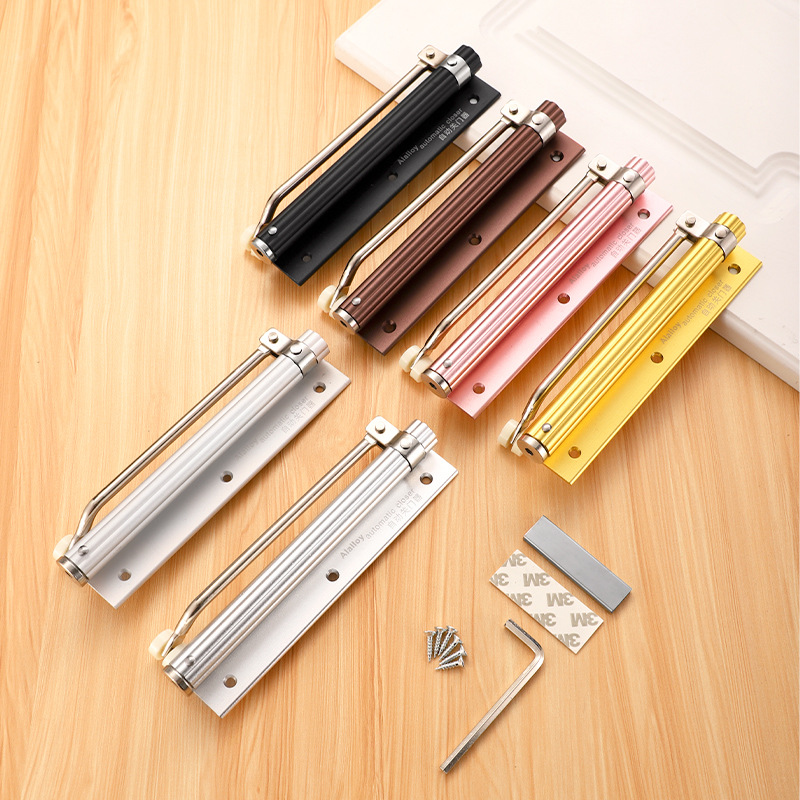 Aluminum alloy door closer, automatic door closer, household spring buffer, silent sequencer, lightweight simple closer