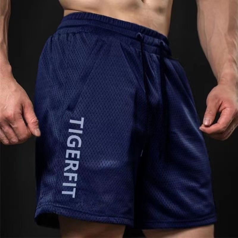 Maiba fitness GYM deportes de secado rápido pantalones cortos de malla transpirable hombres verano americano casual entrenamiento de baloncesto suelto 5