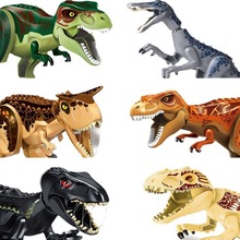 兼容乐高小颗粒恐龙积木霸王龙拼装玩具积木益智跨境拆装组装恐龙