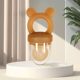 Baby bite music eating fruit food supplement device super soft antibacterial food grade nano silver silicone baby bite music in stock