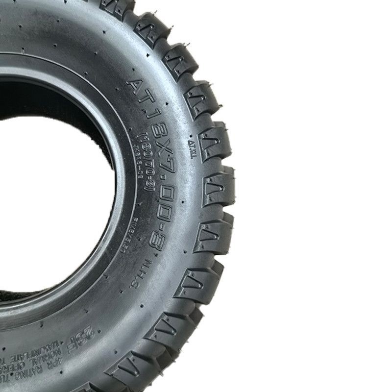 Wear-Resistant Thickeneded Road and Off-Road Vacuum Tires, Four-Wheel Beach Vehicles, Go-Kart Accessories, 18×7.00-8 Tires and Hubs