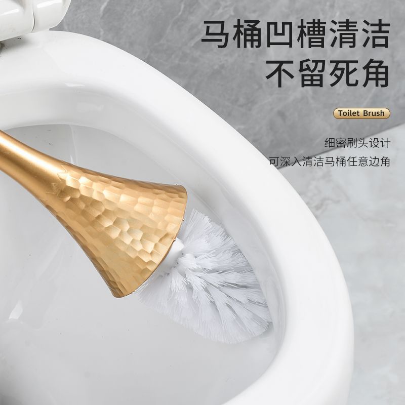 专用浴室厕所卫生间马桶刷家用刷子可爱长柄高档清洁家居落地银色|undefined
