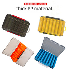 Dual-Sided Plastic Lure Box Large Capacity Double Layer Glitter Storage Portable Tool Box Hook Glitter Accessory Box