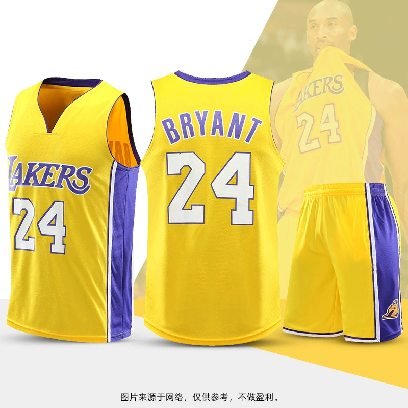 Детский комплект спортивной одежды для баскетбола Kobe No. 24 James 23 майка-корсет Джерси Уокер Дюрант Детский набор одежды баскетбол Men and Women Seal