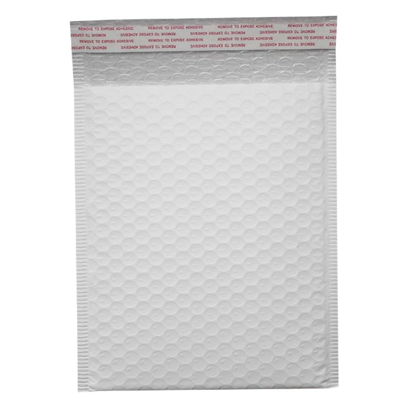 Espesar 100g 140g película mate bolsa de burbujas autoadhesiva bolsa de embalaje bolsa de columna de aire tira larga autoadhesiva bolsa de mensajería impresión