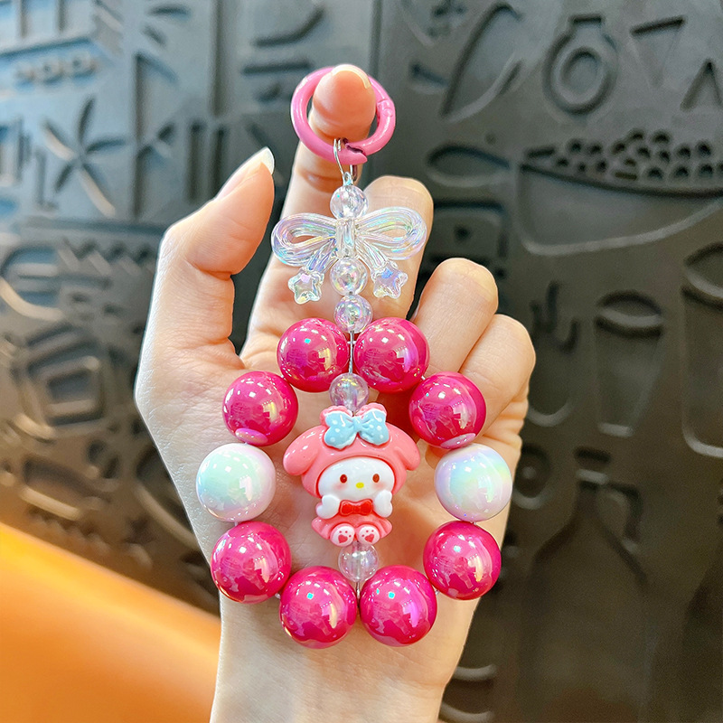 Creativa nueva muñeca pequeña cadena de teléfono móvil llavero colgante bolso lindo accesorios llavero de coche regalo al por mayor