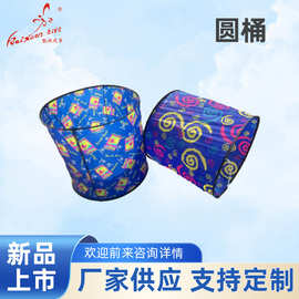 厂家供应新款圆筒收纳色彩鲜艳可加印logo文案图片