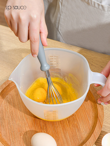 Graduated Measuring Cup Plastic Whisk Cup Large Capacity Measuring Cup Whisking and Filtering Bowl Rice and Vegetable Washer