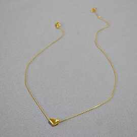 简约小巧精致锤面爱心时尚通勤气质百搭日韩小众设计项链锁骨链女