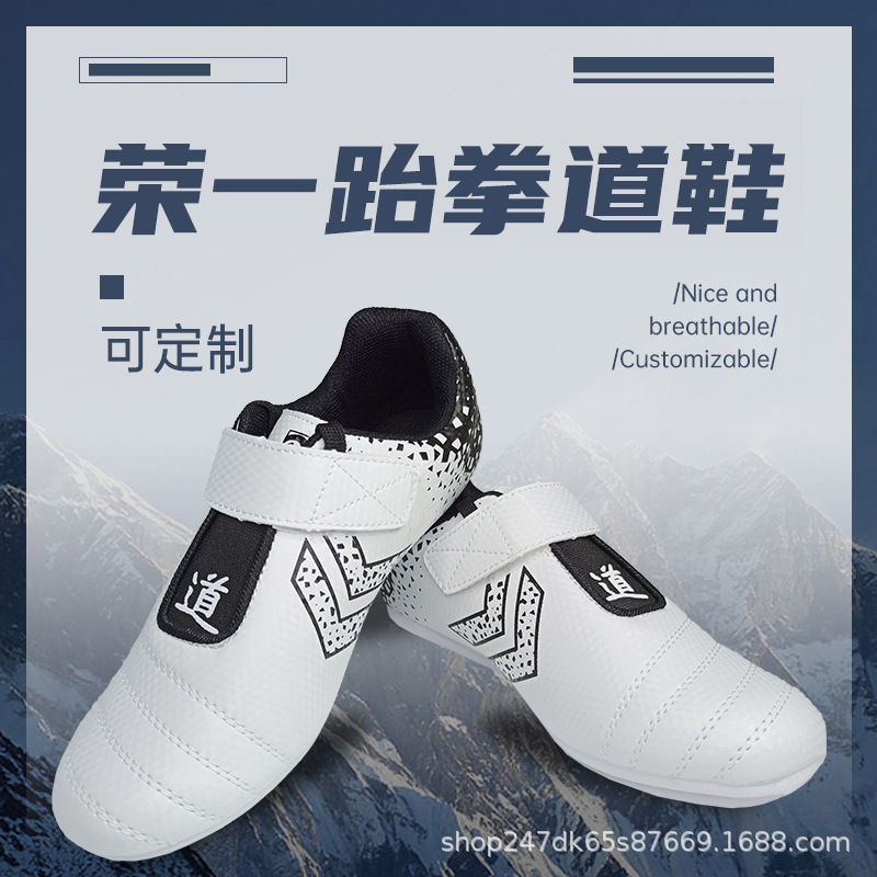Taekwondo Shoes for Adults and Children, Martial Arts Training Shoes for Beginners and Coaches, Indoor Breathable Soft-Soled Rubber Martial Arts Shoes