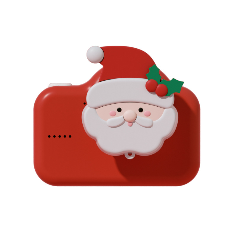 A1 Año Nuevo Navidad limitada 2000W píxeles Alce lindo ternero delante y detrás de los niños regalos de cámara digital dual
