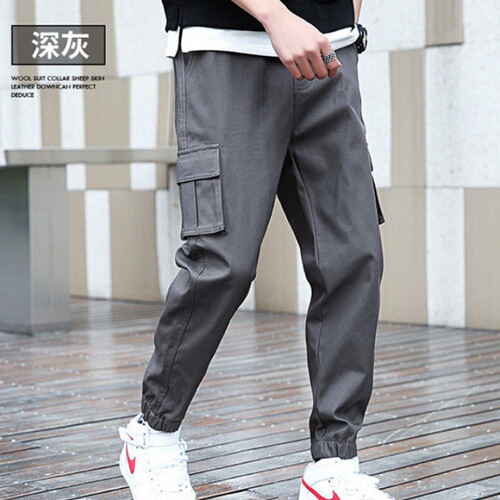 Workwear pants, loose-fitting ankle-tied pants, student thermal pants, fleece-lined pants, men's plus-size casual pants, workwear pants—men’s style