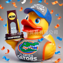 越境創意小黄鴨樹脂置物レースゴルフ職業小黄鴨周辺のデスクトップ装飾