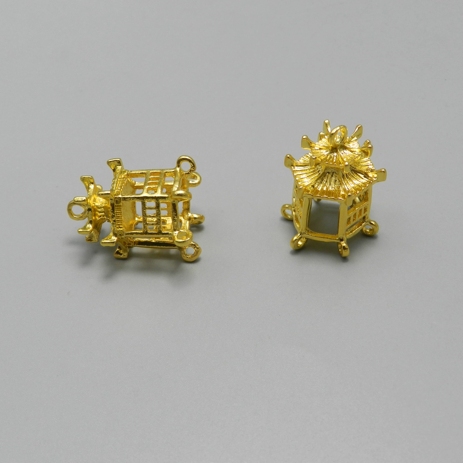 Ювелирные аксессуары древний стиль новый сплав небольшой павильон маленький дом DIY Ювелирные изделия древний костюм Свадебная пагода головной убор Материал