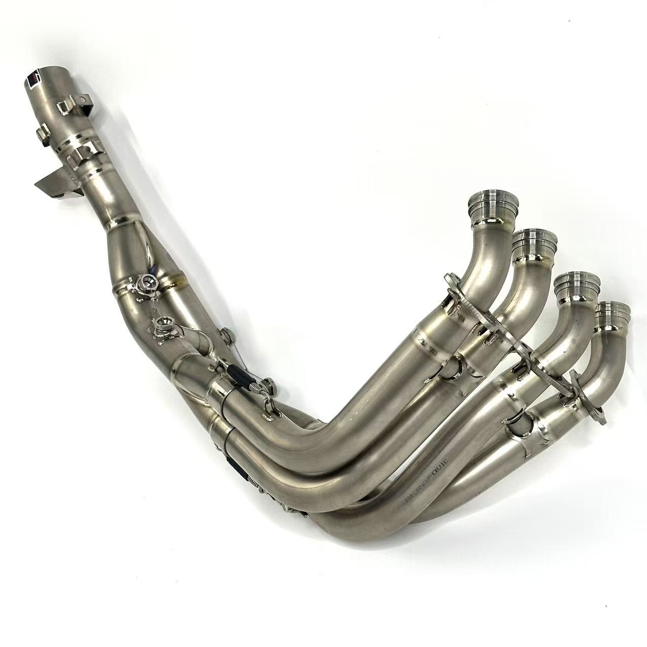 BMW S1000XR/M1000XR modified front section, BMW S1000XR Akrapovic front and middle section, titanium alloy front section