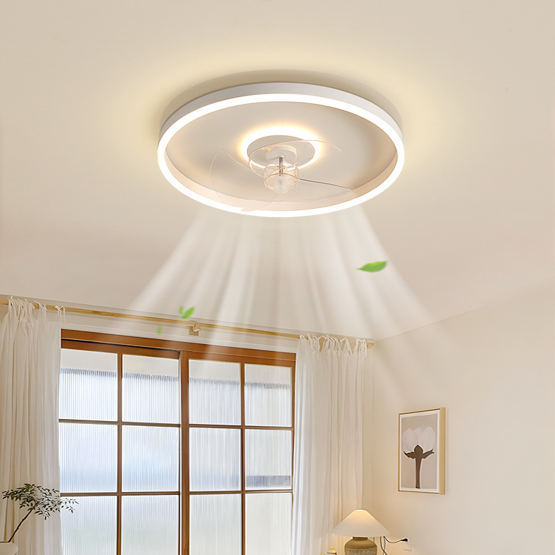 Lámpara de ventilador para dormitorio, lámpara de techo moderna minimalista para comedor, lámpara de ventilador oscilante, lámpara nórdica para habitación de niños L263