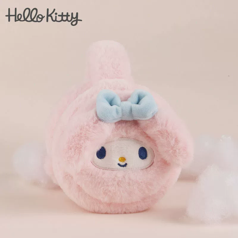 Hello Kitty плюшевые тёплые наушники-уши: защита ушей и тепло, варианты Pink Melody Spot, Blue Jade Dog Spot, Yellow Pudding Dog Spot