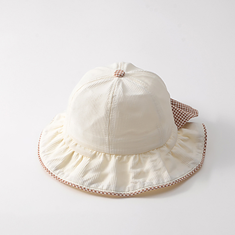 Sombrero para el sol para bebés, sombrero para niñas, primavera y otoño, estilo fino, chal de moda súper lindo, sombrero para el sol, sombrero de pescador de ala ancha ajustable
