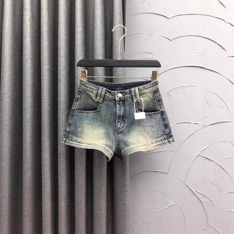 Dark Blue High-Waisted Slimming Denim Shorts for Women, Spring and Summer Fashion New Style, Loose Casual A-Line Stretch Wide-Leg Hot Pants Dark Blue High-Waisted Slimming Denim Shorts for Women, Spring and Summer Fashion New Style, Loose Casual A-Line Stretch Wide-Leg Hot Pants