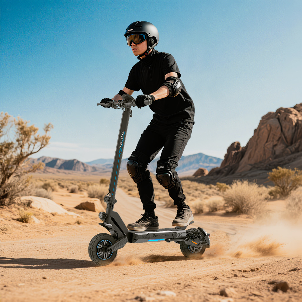 Off-Road Single-Drive High-Power Electric Scooter Factory Customized Two-Wheel Adult Folding Off-Road Electric Scooter
