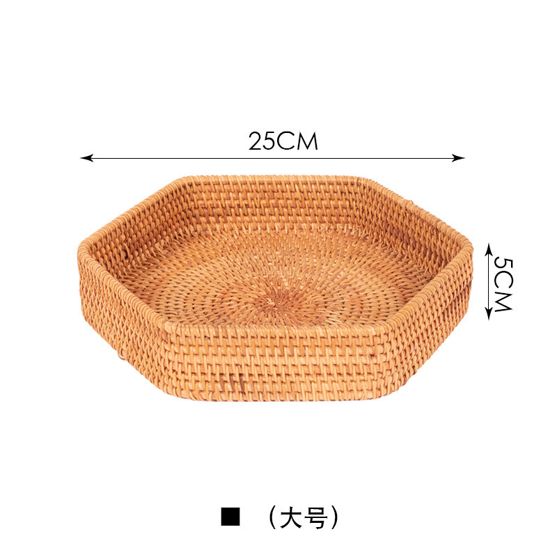 Vietnam hexagonal pan pan snack galletas canasta de almacenamiento dormitorio sala de estar escritorio acabado caja de almacenamiento
