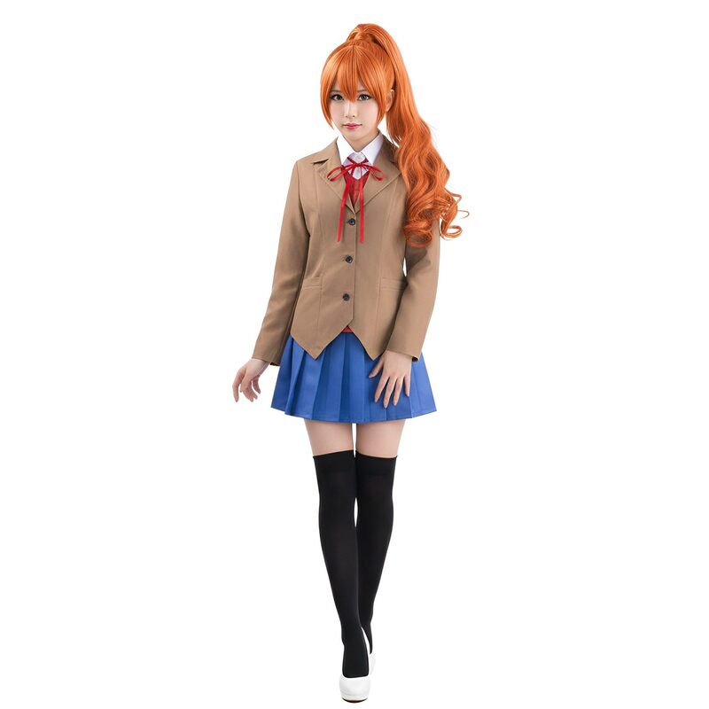 Halloween Performance Costume Monica Women's Costume Literary Club Heartbeat Department Cosplay Costume Monica Cos Costume