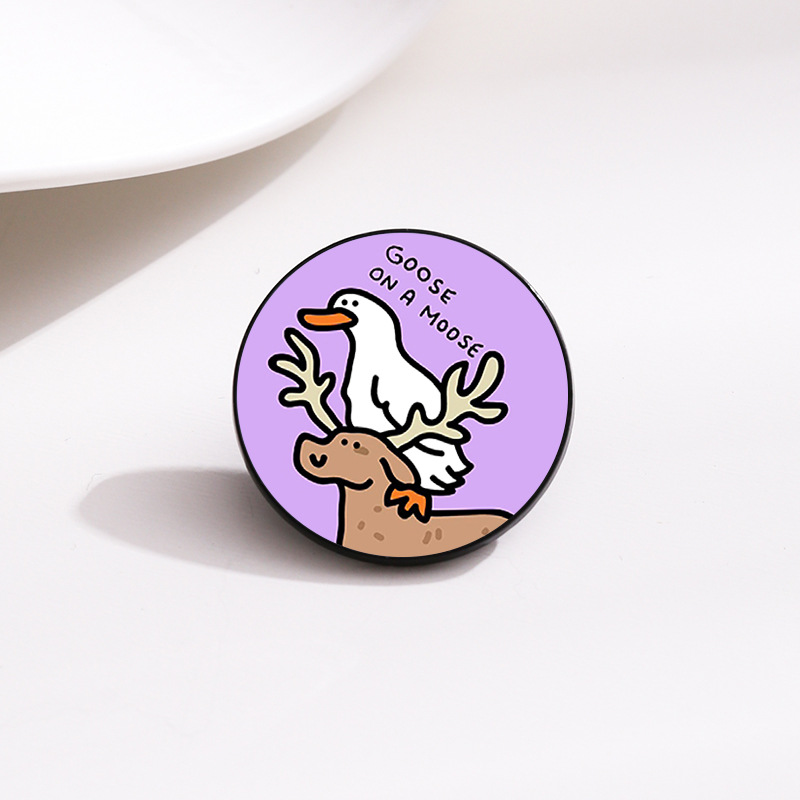 10g Weight Brooches Classification Holiday, Daily Occasion Alloy Material Animal, Letter Pattern Unisex Gender Cute Style Cute Pin Animal Letter Alloy Unisex Brooches 3
