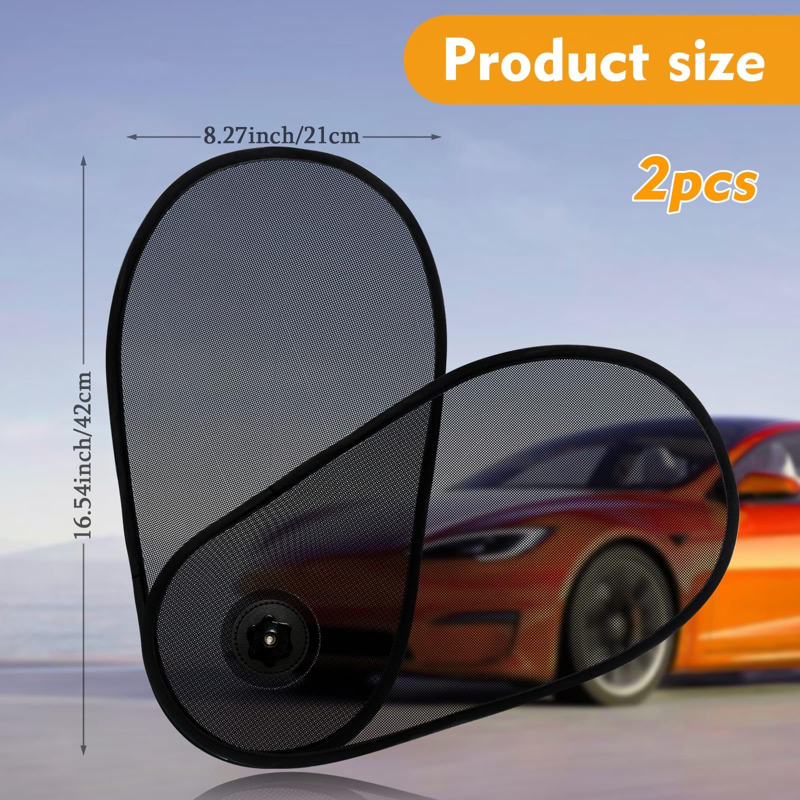 Universal Rotating Side Window Sunshade Sun Protection Mesh Summer Heat Insulation Mesh Sunshade with Suction Cup Car Sunshade