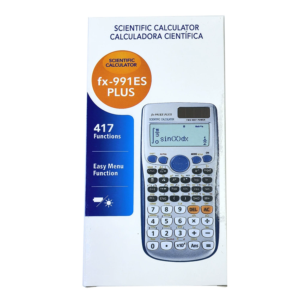 FX-991ES PLUS функциональный калькулятор 417 функций, комплексные вычисления, статистика, матрицы, векторы, решение уравнений