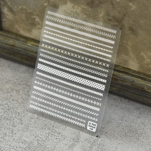 tomoni品牌tata合作款浮雕美甲贴纸日系指甲贴美甲贴彩色毛衣纹