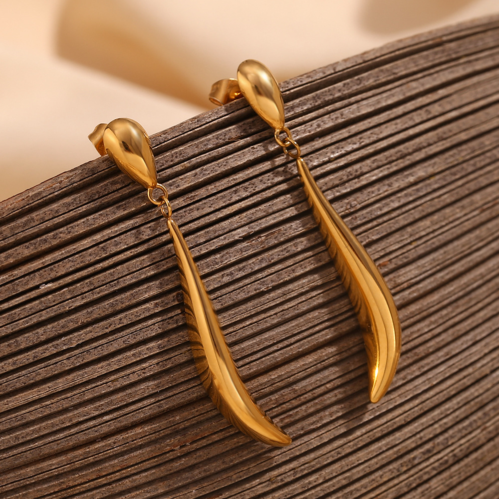 Water Drop Stainless Steel Earrings