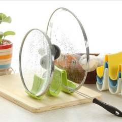 Multifunctional creative simple wave pot lid holder rack