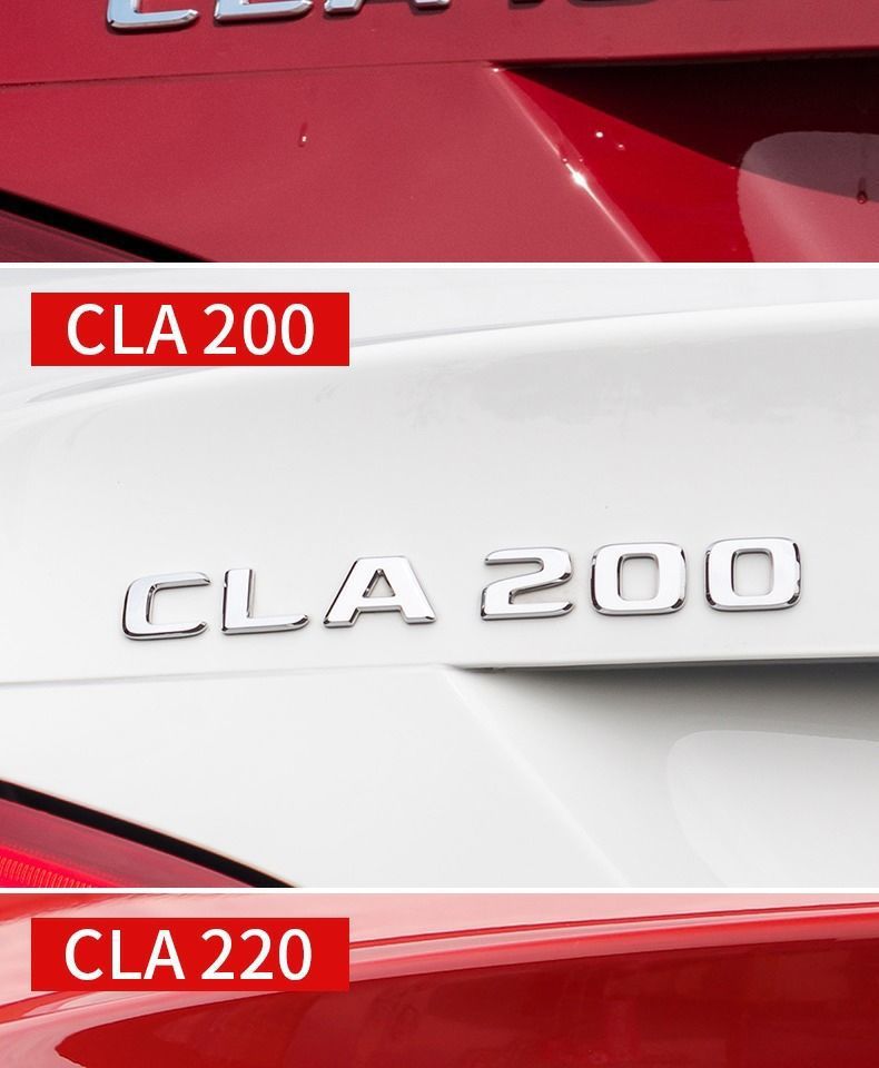 Suitable for Mercedes-Benz CLA260 car stickers, CLA200 rear emblem, CLA45 emblem, CLA220 car emblem, AMG decorative modifications