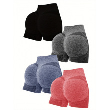 U 80519 High waist tummy control yoga shorts �����ո��ٸ��