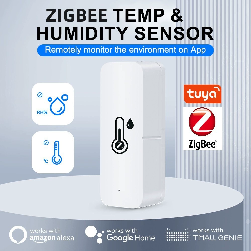 Zigbee Датчик температуры и влажности Детектор дома Крытый Беспроводной Граффити Умный дом Теплица Датчик степени