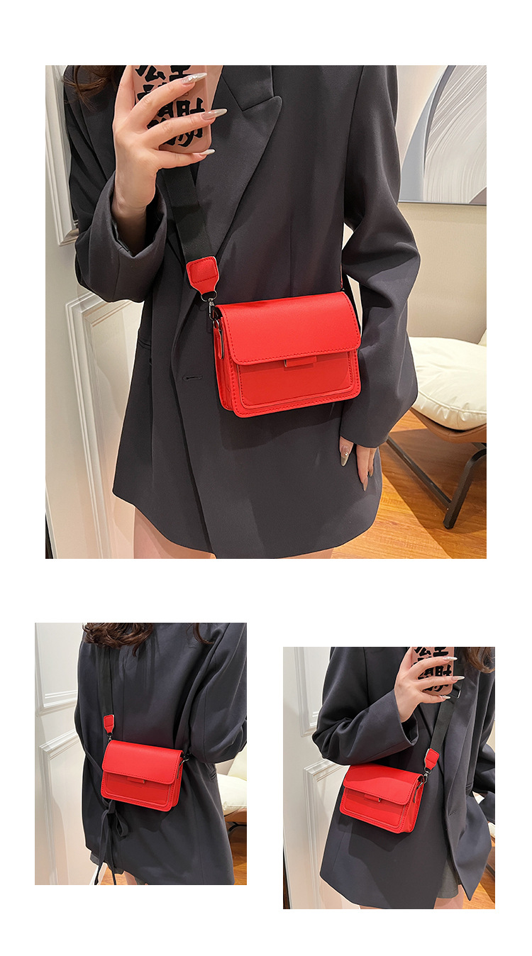 198g Weight Synthetic Leather Lining Material Sewing Thread Fashion Element Flip Cover Closure Type Single Shoulder Strap Strap Type Square Bag Bags Type Casual Occasion Pu Leather Material Solid Color Pattern All Seasons Season Women's Gender Classic Style Style Square Shape Women's Pu Leather Solid Color Classic Style Sewing Thread Square Flip Cover Square Bag 4