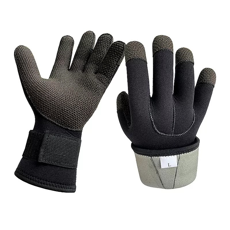 3/5/7mm Kevlar Titanium-Coated Diving Gloves, Anti-Cut, Wear-Resistant, Non-Slip, Anti-Scratch, Catching Crabs in the Water