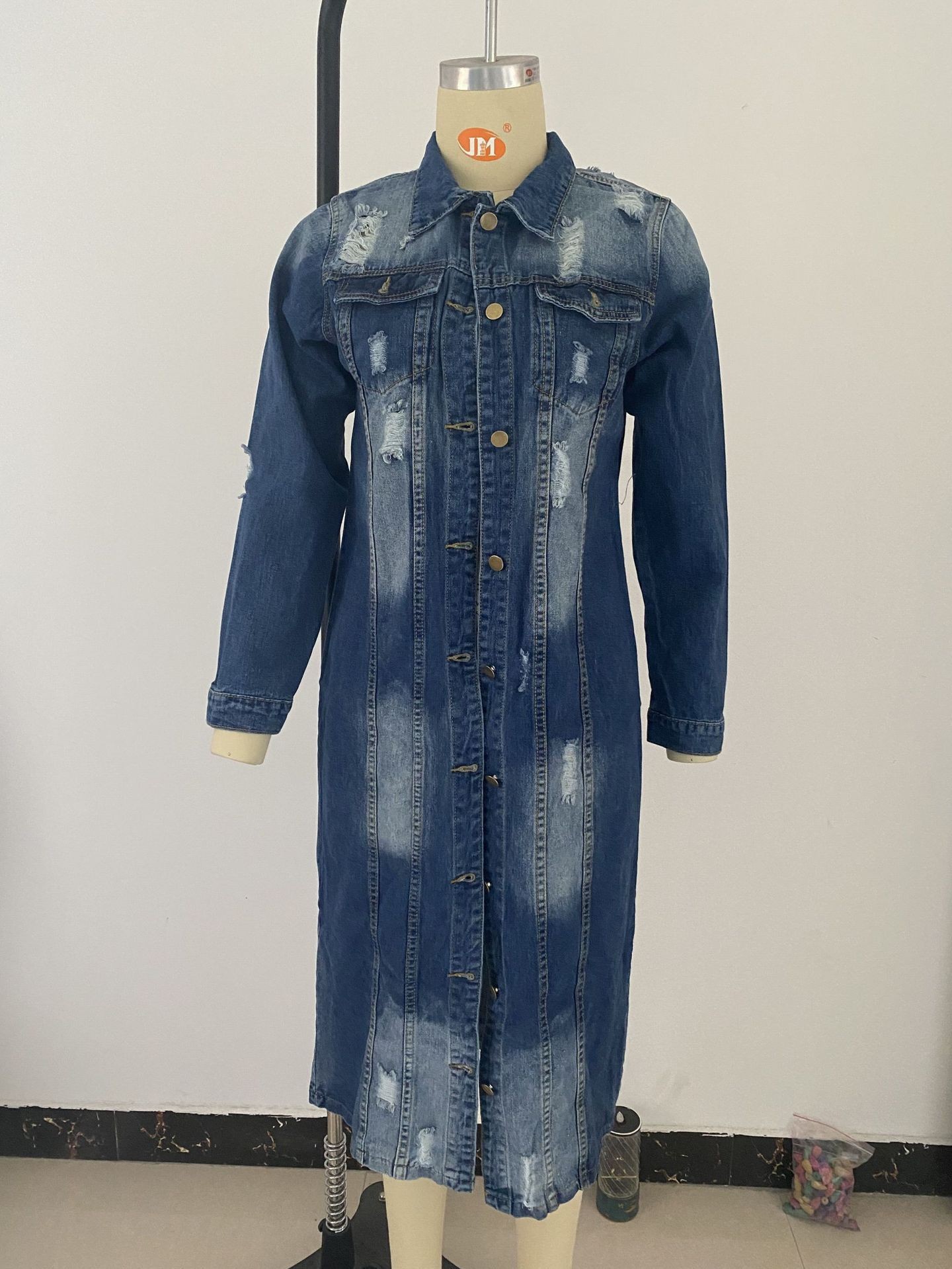 Women's Denim Jacket Retro Style Spring Windbreaker For Women_voghion.com