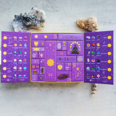 跨境 Reiki Crystal Halloween Countdown Gift Box 万圣节礼盒