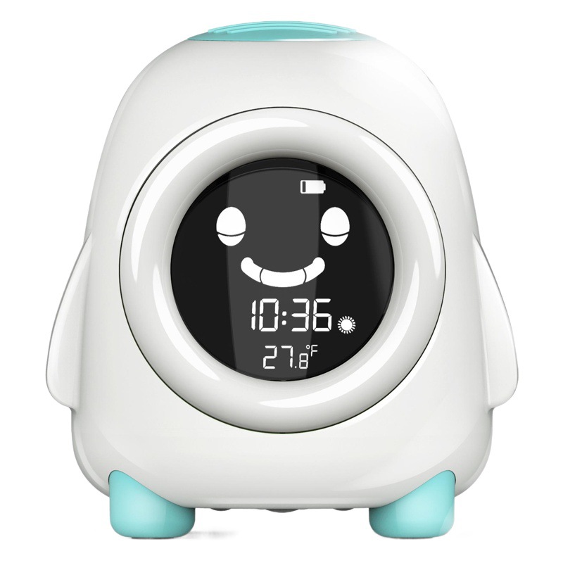 Animal de dibujos animados pingüino reloj despertador LCD dormitorio noche reloj electrónico regalo niños sueño despertador con luminoso al por mayor