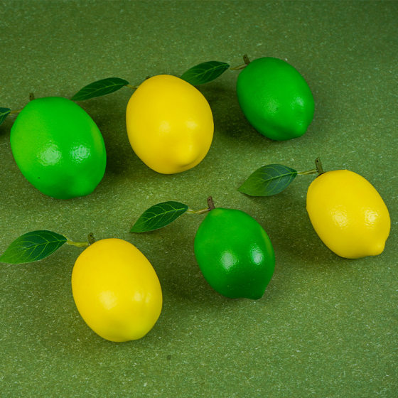 Photography Window Early Education Props Green Lemon Yellow Lemon Decoration Fruit Shop Simulation Lemon Fake Fruit Model