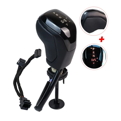for Volkswagen Automatic Transmission Car Cab and accessories - matt-black-flat-leather-red-light-automatic-transmission