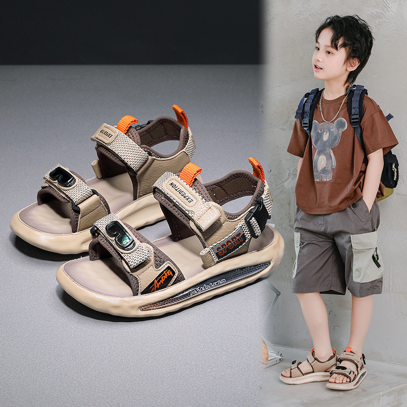 Children's summer non-slip beach beach footwear for boys open toe…