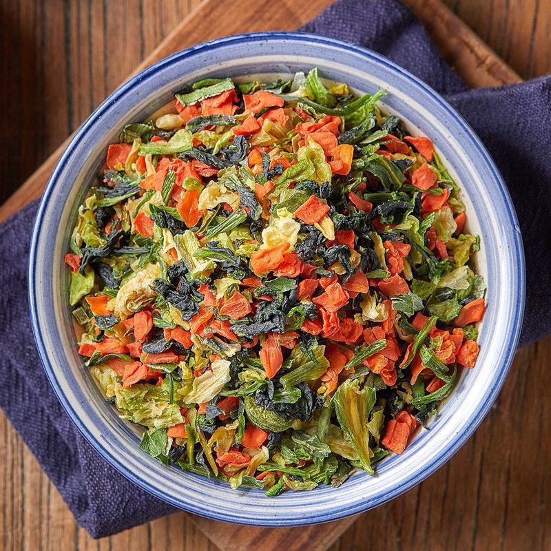 ★당근 + 양배추 + 녹색 줄기 + 디펜바키아 + 부추 - (100+1)g [시험팩]