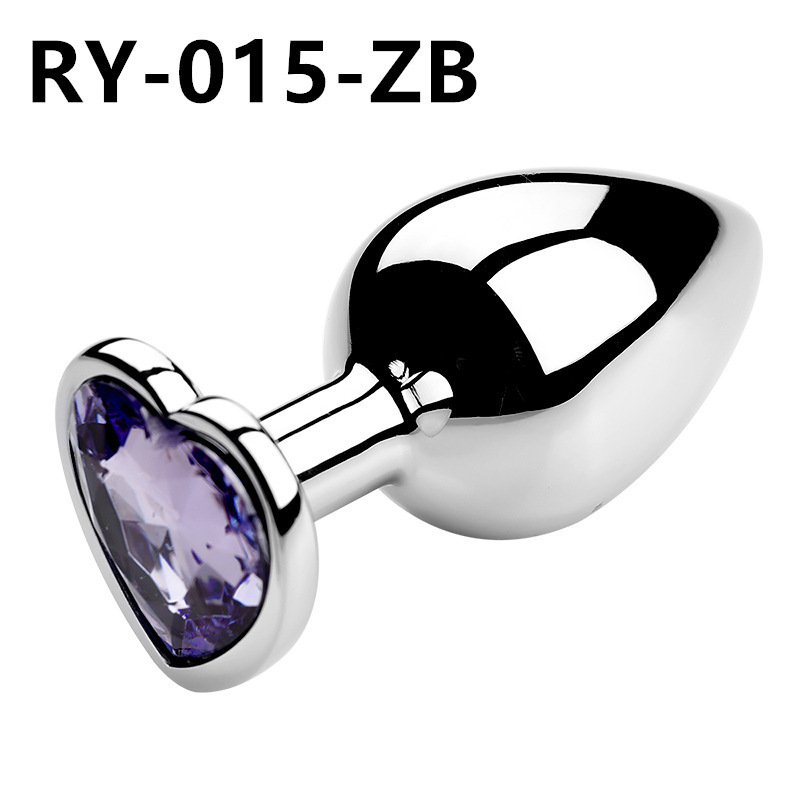 Corazón de metal plug anal back patio para usar artículos sexuales dilatadores coquetear al por mayor SM artículos sexuales para adultos