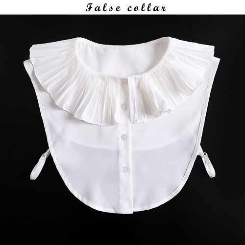 Lotus leaf ear edge decorative collar doll collar fake collar white lace small shawl sweater decorative collar collar