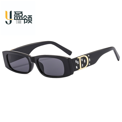 New leopard print personalized glasses cross-border foreign trade D family same trend sunglasses European and American modern fashion sunglasses